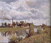 Metaponto Schwarz Schwarz suburbs River Camille Pissarro